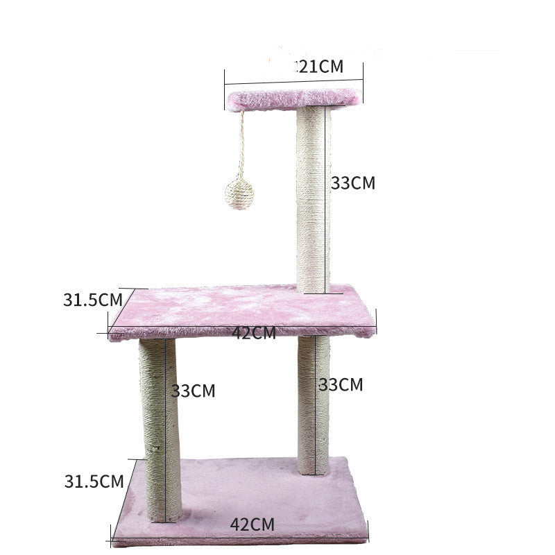Happy Cat Climbing Tree with Integrated Litter Area