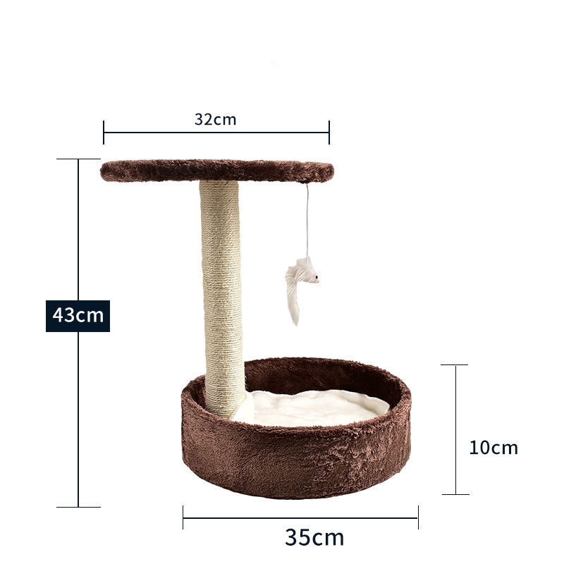 Happy Cat Climbing Tree with Integrated Litter Area