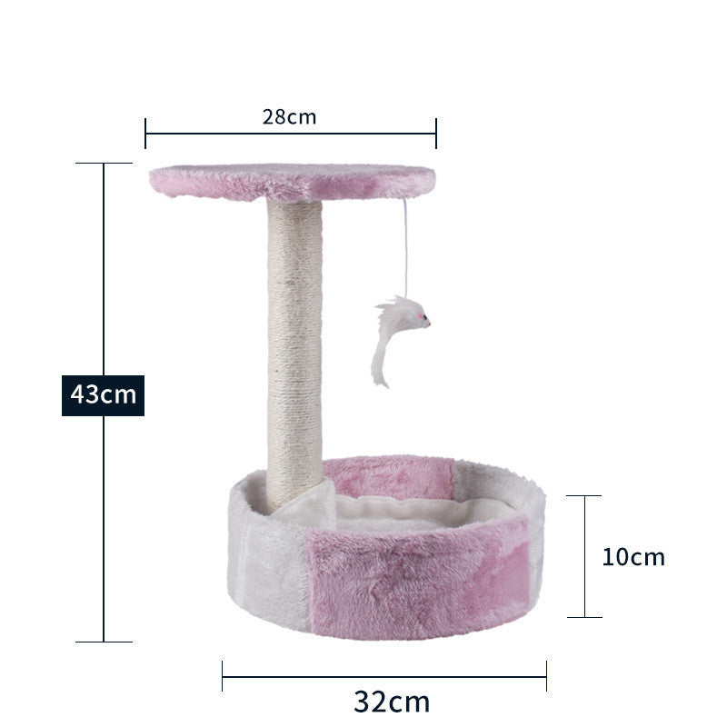 Happy Cat Climbing Tree with Integrated Litter Area