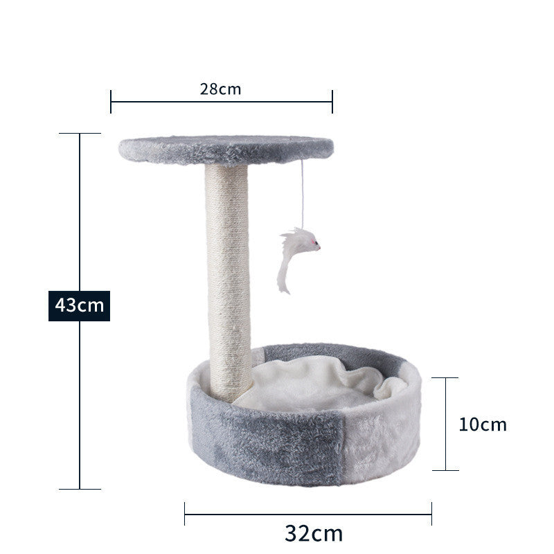 Happy Cat Climbing Tree with Integrated Litter Area