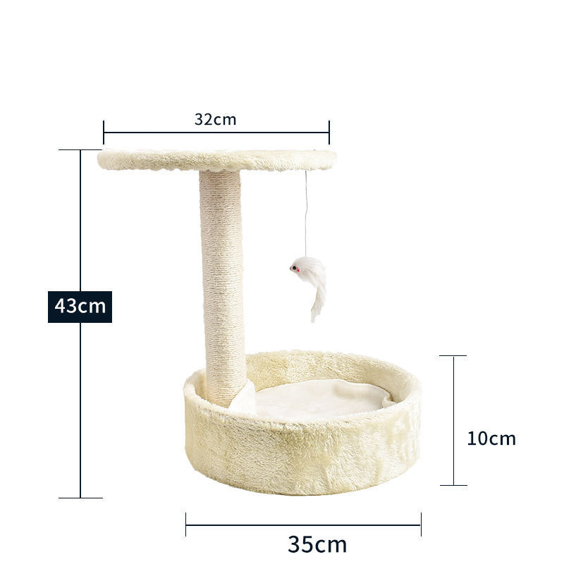 Happy Cat Climbing Tree with Integrated Litter Area