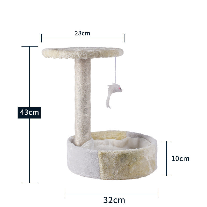 Happy Cat Climbing Tree with Integrated Litter Area