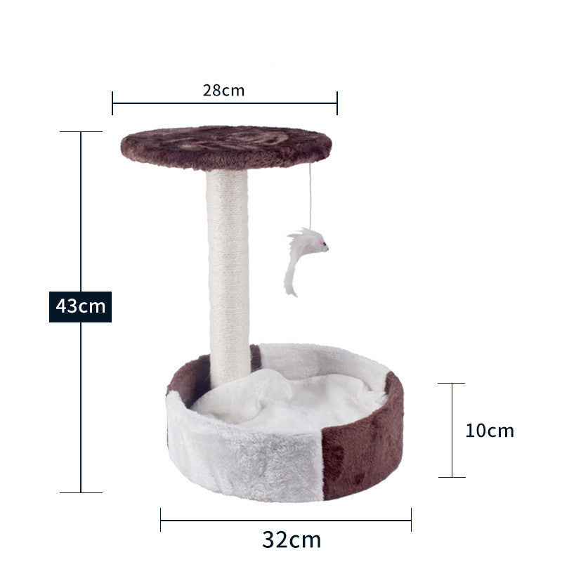 Happy Cat Climbing Tree with Integrated Litter Area