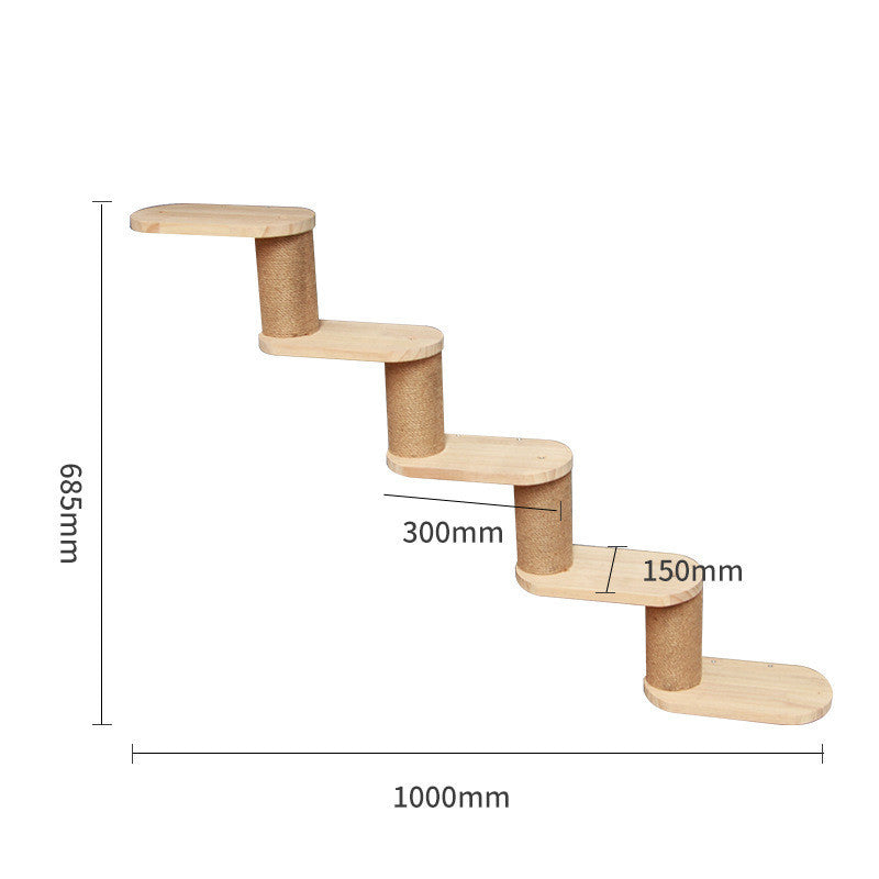 Wall-Mounted Cat Climbing Frame – Fun for Your Kitty