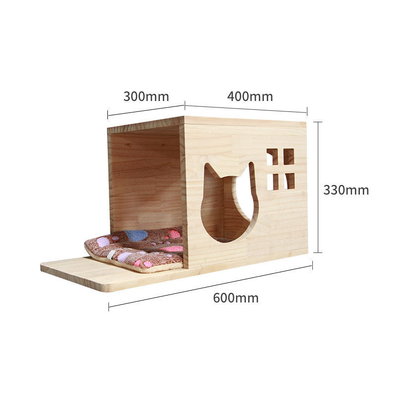 Wall-Mounted Cat Climbing Frame – Fun for Your Kitty