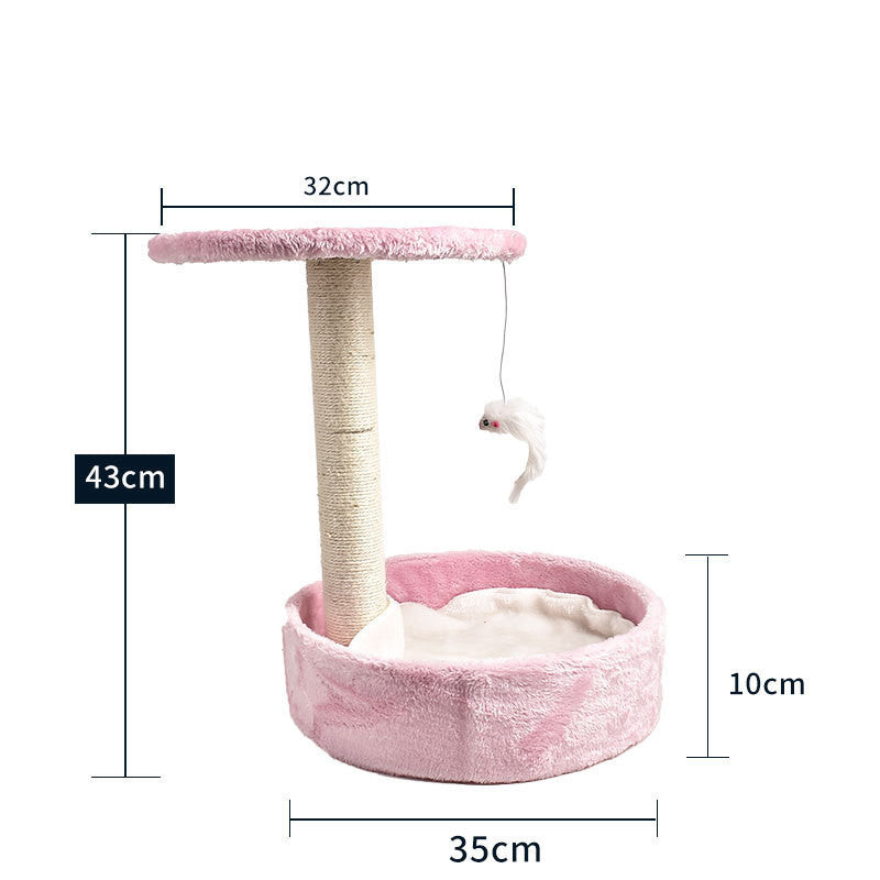 Happy Cat Climbing Tree with Integrated Litter Area