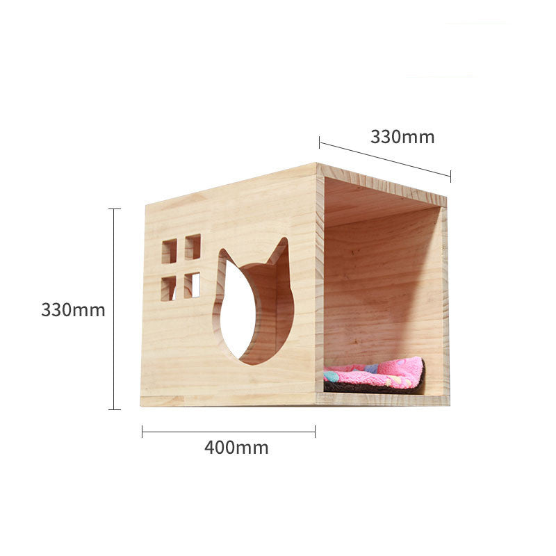 Wall-Mounted Cat Climbing Frame – Fun for Your Kitty