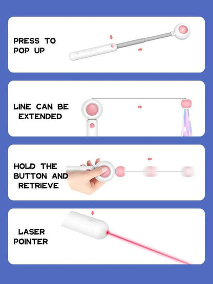 Laser Cat Stick Toy – Endless Fun for Kittens