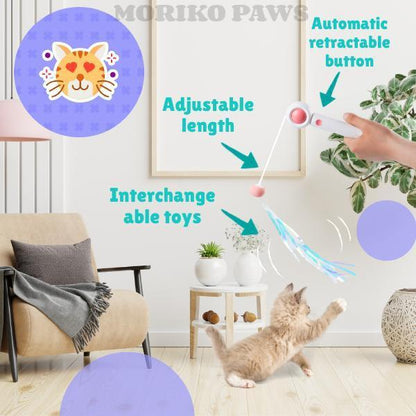 Laser Cat Stick Toy – Endless Fun for Kittens