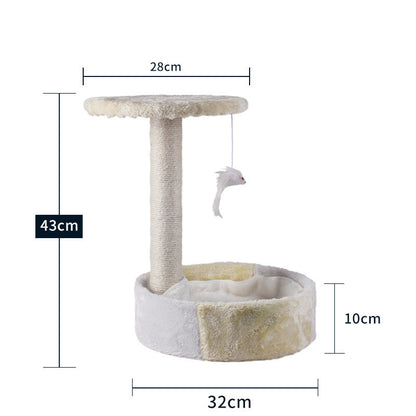 Happy Cat Climbing Tree with Integrated Litter Area