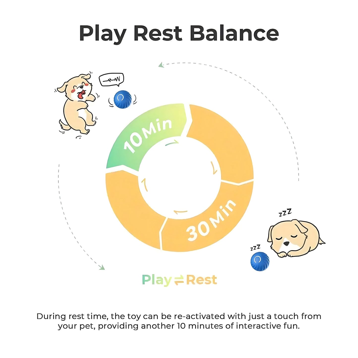 Smart Bouncing Ball — Endless Fun for Happy Dogs!
