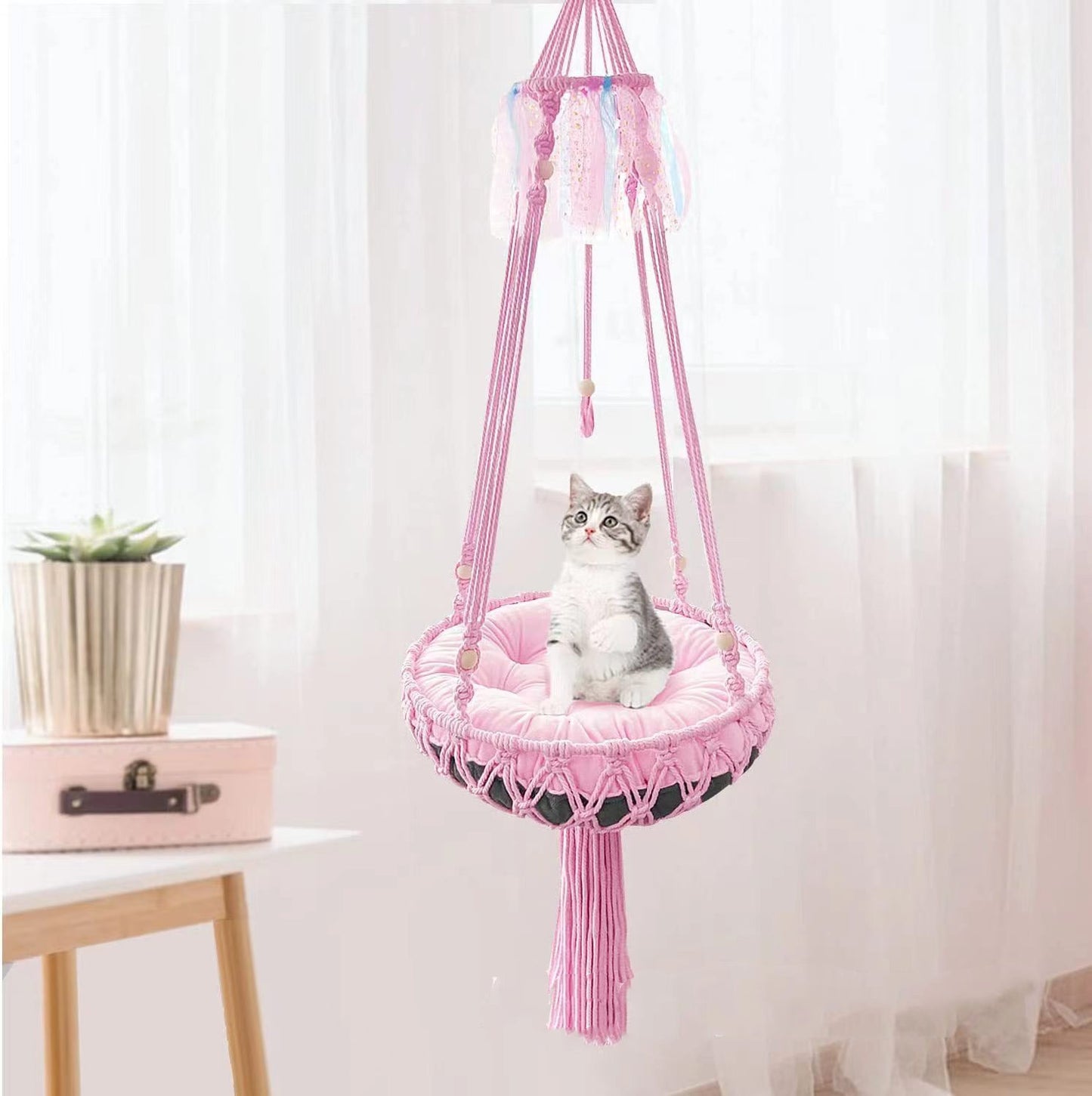 Cozy Cat Hammock Swing – Perfect Feline Relaxation Spot