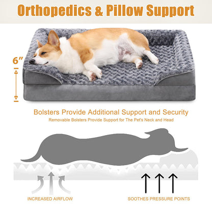 Luxury Pet Bed – Orthopedic, Washable, Chew-Proof Design